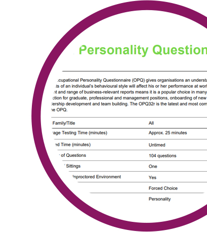 Personality Questionnaire